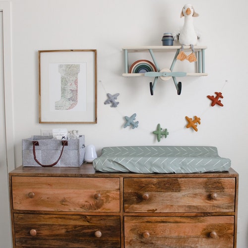 Felt Airplane Banner Nursery Decor Airplane Themed Nursery Etsy