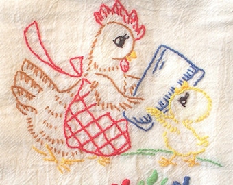 MOTHERS HELPERS #1882 Dish Towel Designs:  Vintage Embroidery Patterns Reprinted as Hot Iron Transfers for Hand Stitching