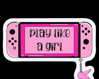 Play Like A Girl - Sticker
