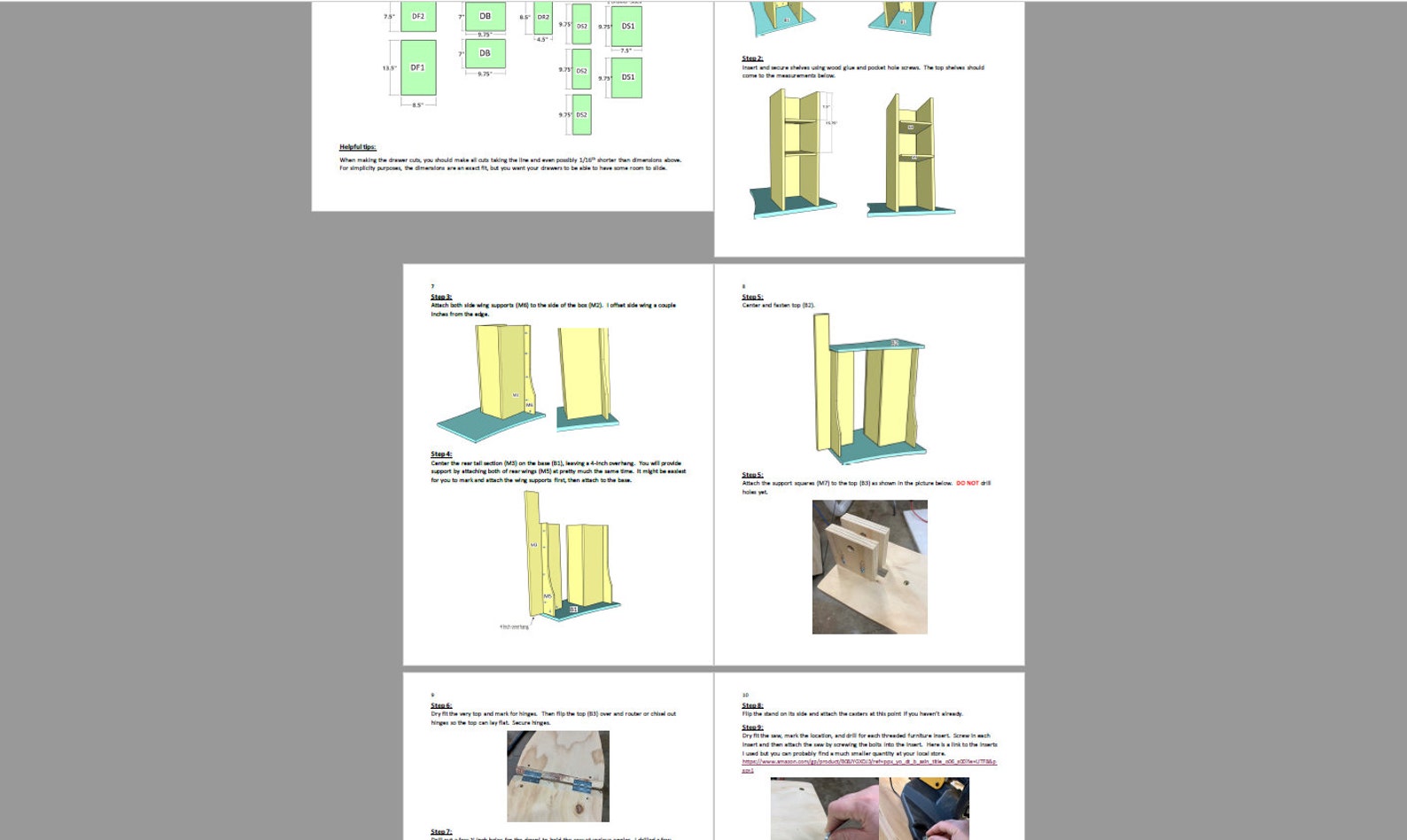 Scroll Saw Stand Plans Made Out of One Sheet of Plywood for Dewalt
