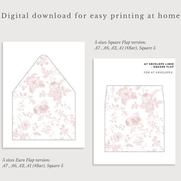 Envelope Liner Printable - Etsy