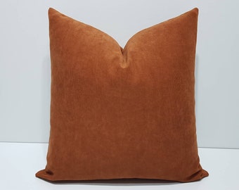 rust orange throw pillows