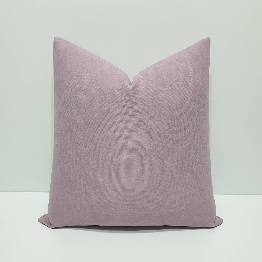 Lilac Pillow Cover, Light Purple Throw Pillow Cover, Solid Lilac