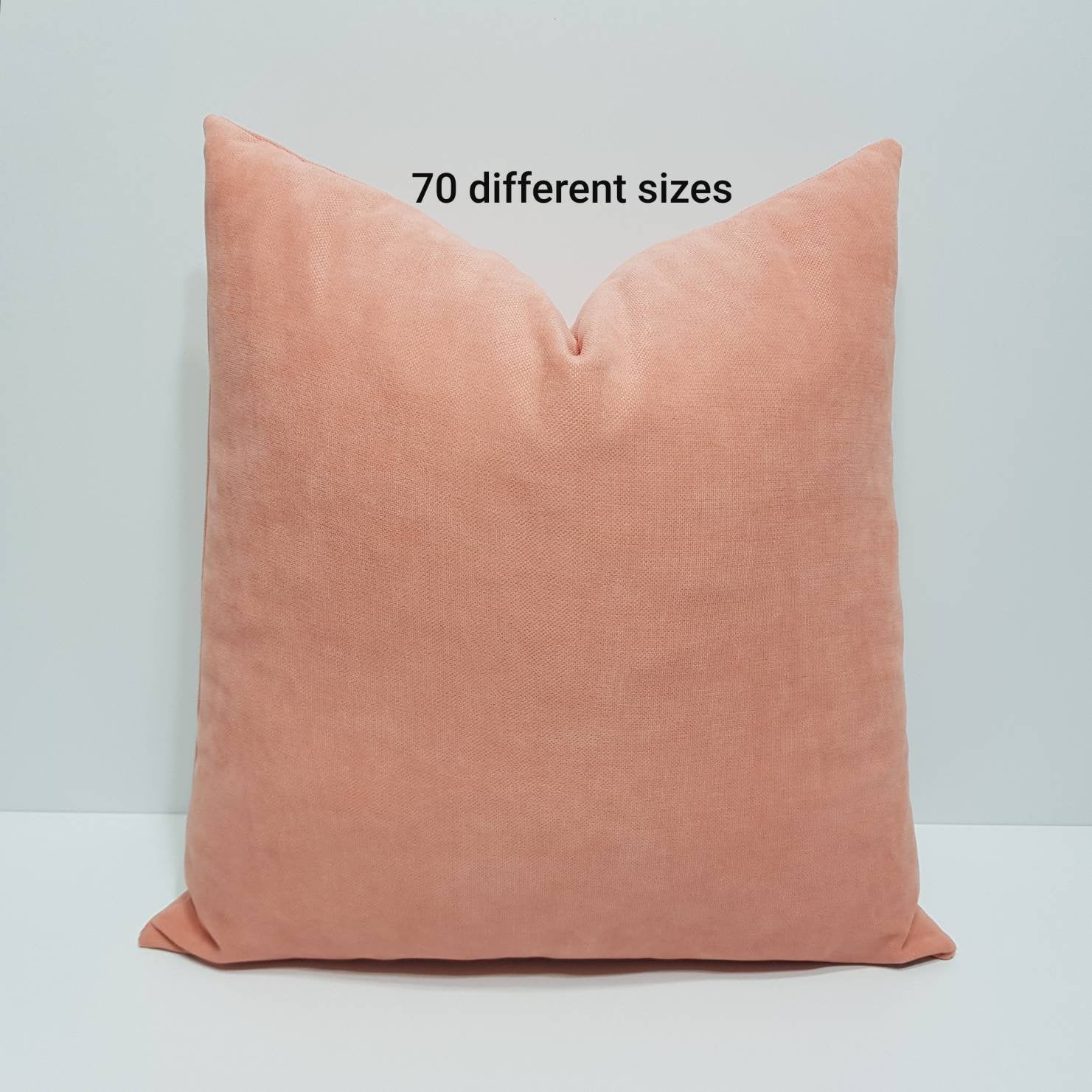 Salmon Pink Pillow Cover Salmon Cushion Covers Solid Pink Throw Pillow Case Salmon Color Lumbar Pillows Farmhouse Cushion Cover Etsy UK