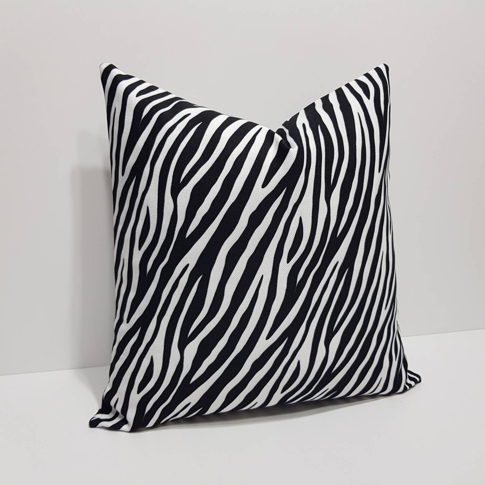 Black and white pillow cover black striped pillow covers Etsy
