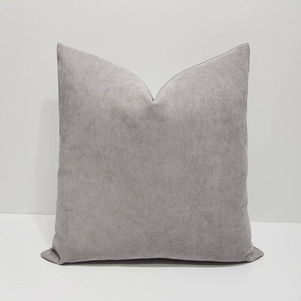 light gray pillow cover, solid gray throw pillow cases, farmhouse cushions, gray sofa cushion cover, kissenhülle, 20x20, 22x22, 24x24