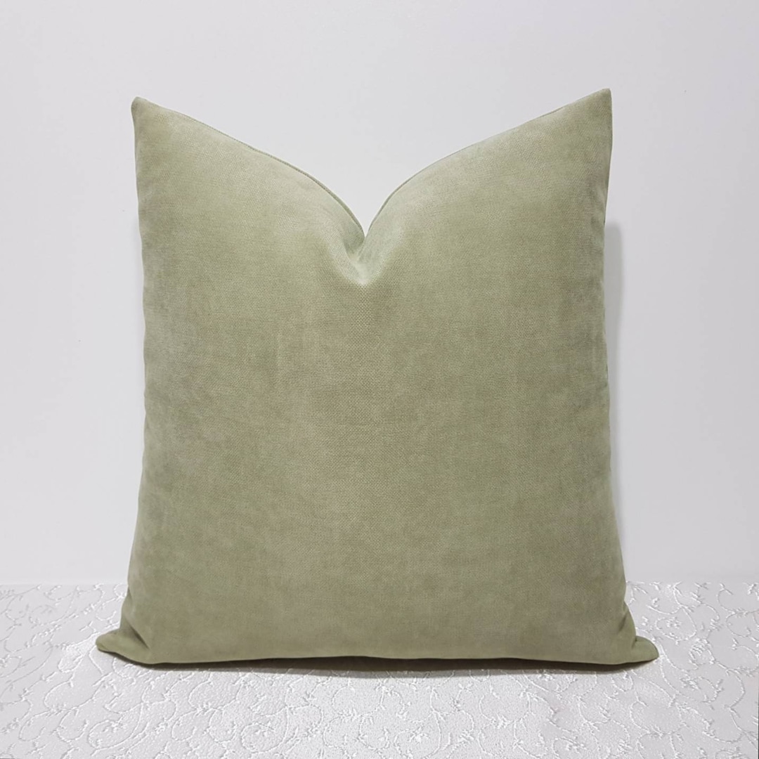Mint Green Pillow Cover, Mint Green Cushion Cover, Green Throw Pillow