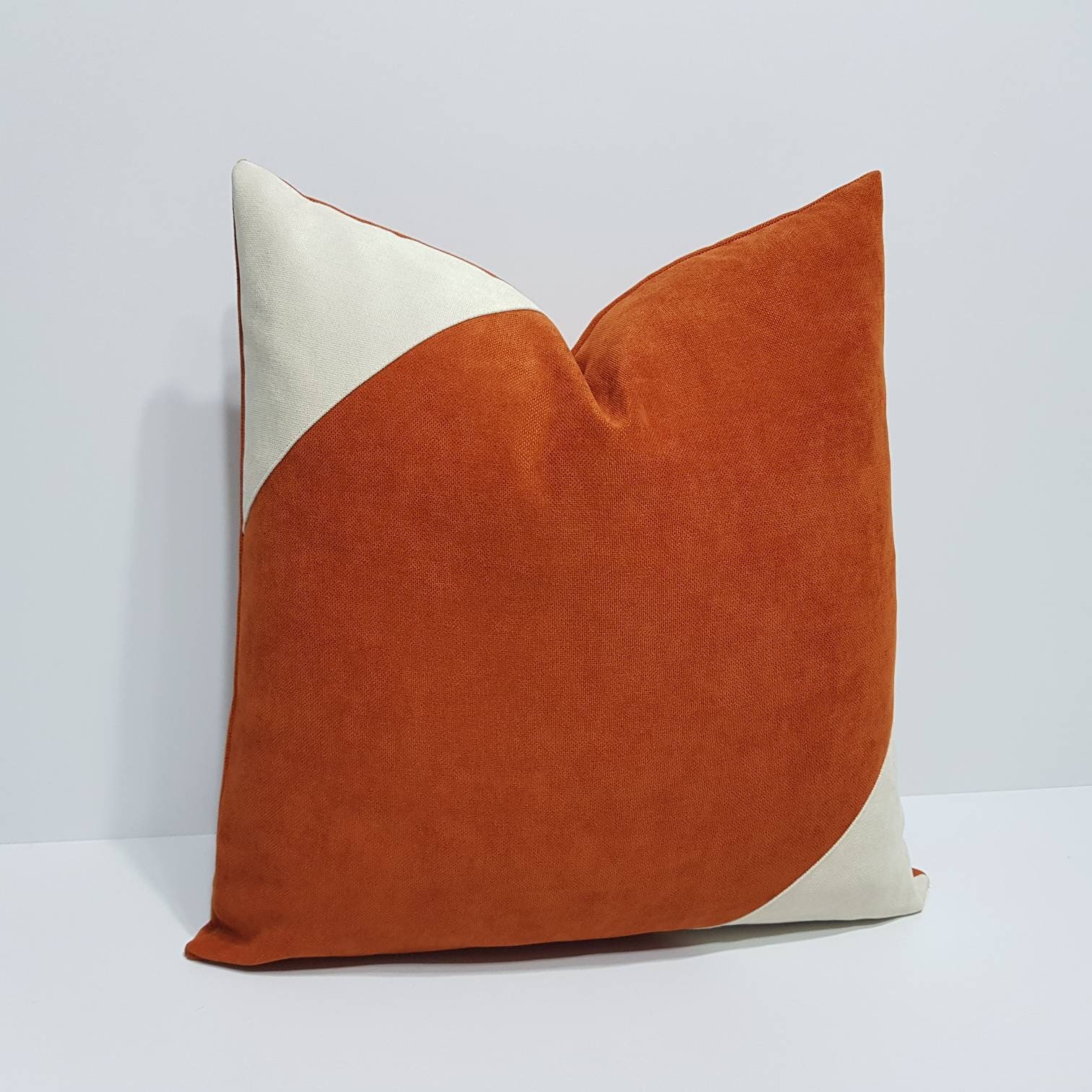 Burnt Orange Pillow Cover Orange Cushion Case Orange and Etsy