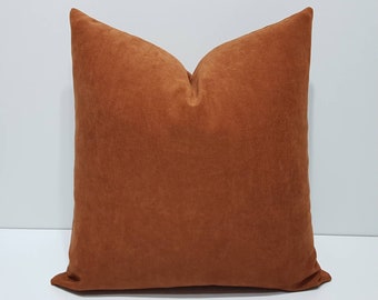 rust pillow cover, rust cushion cover, rust color throw pillows, decorative pillow cases, rust lumbar pillow, autumn pillows, autumn decor