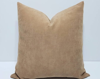 light brown pillow cover, brown throw pillow cover, light brown cushion cover, lumbar pillows, bed pillow cover, farmhouse pillow covers