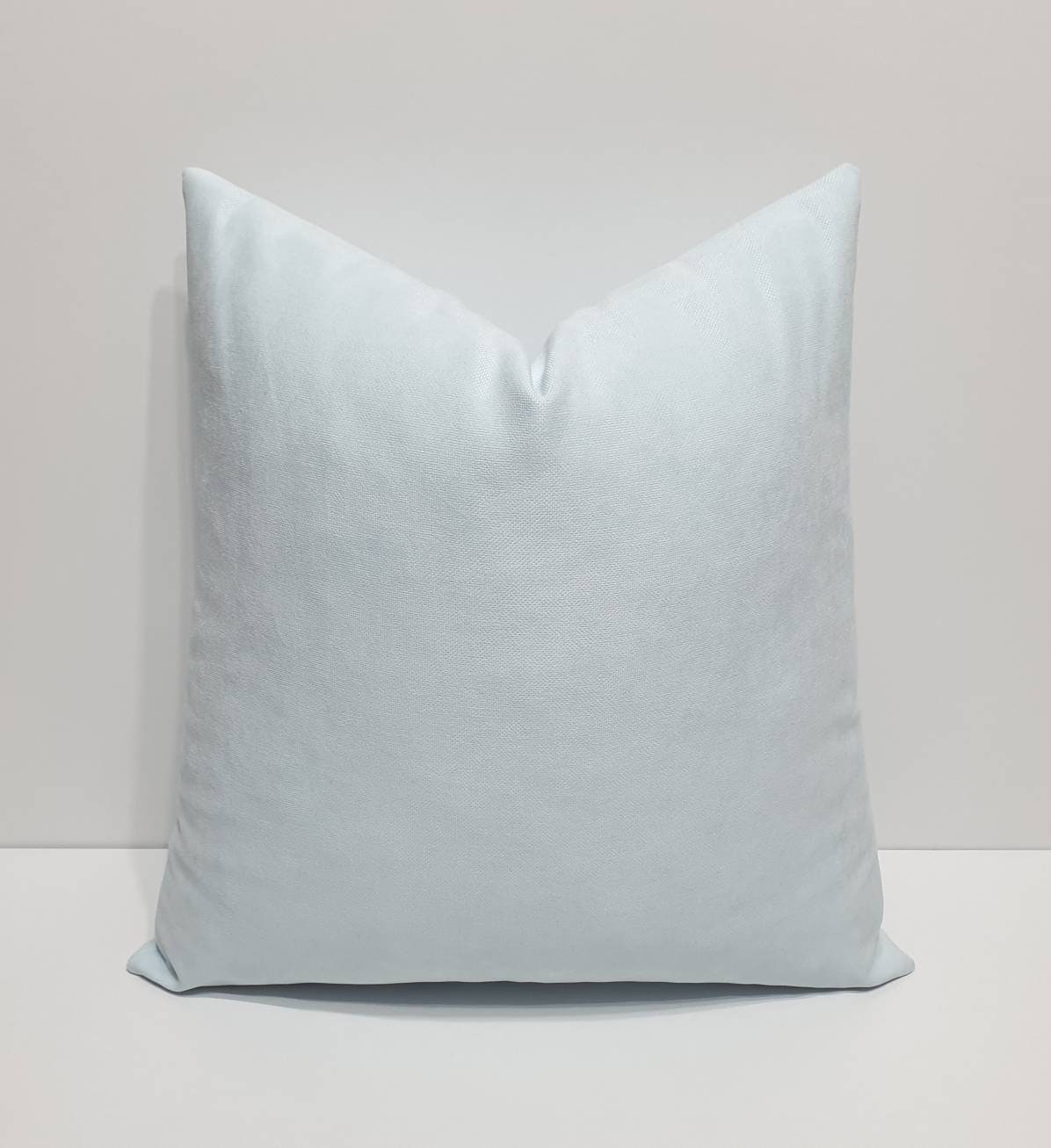 Light Blue Pillow Cover Baby Blue Pillow Cases Blue Throw Pillow Cover Solid Blue Pillow Farmhouse Sofa Cushion 11x19 12x20 14x14 Etsy Canada