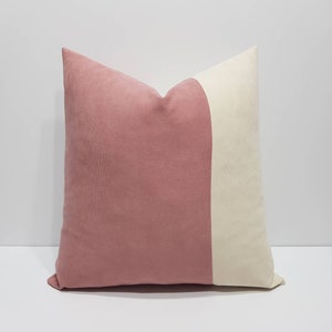 blush pink pillow cover, pink and cream pillow case, blush pink throw pillow cover, moder sofa cushions, luxury bed pillow cover