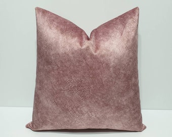 velvet pillow cover, luxury pink pillow cover, dried rose velvet cushion case, pink lumbar pillow covers, soft velvet pillow cover