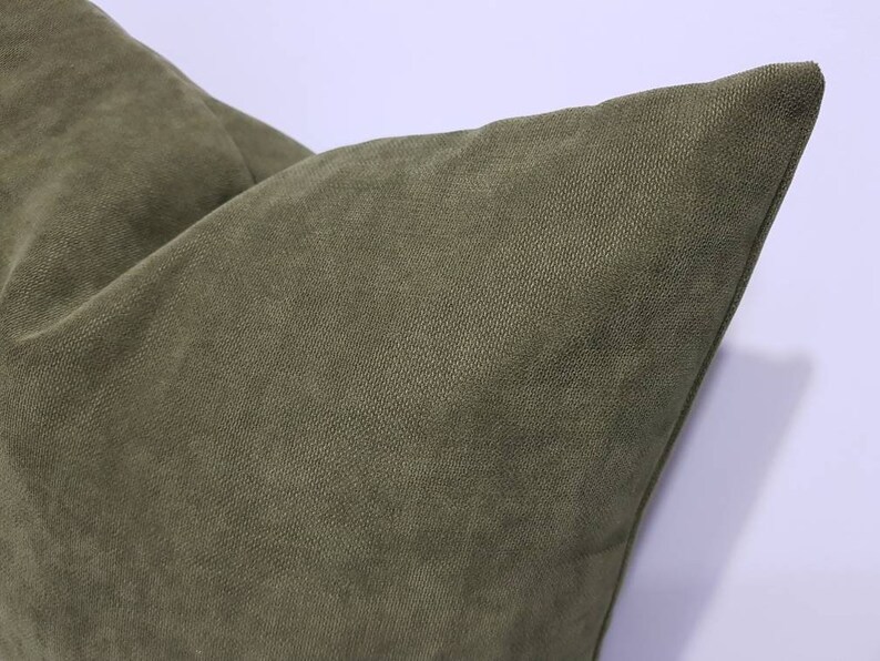 Khaki Green Pillow Cover Green Cushion Cover Green Throw Etsy
