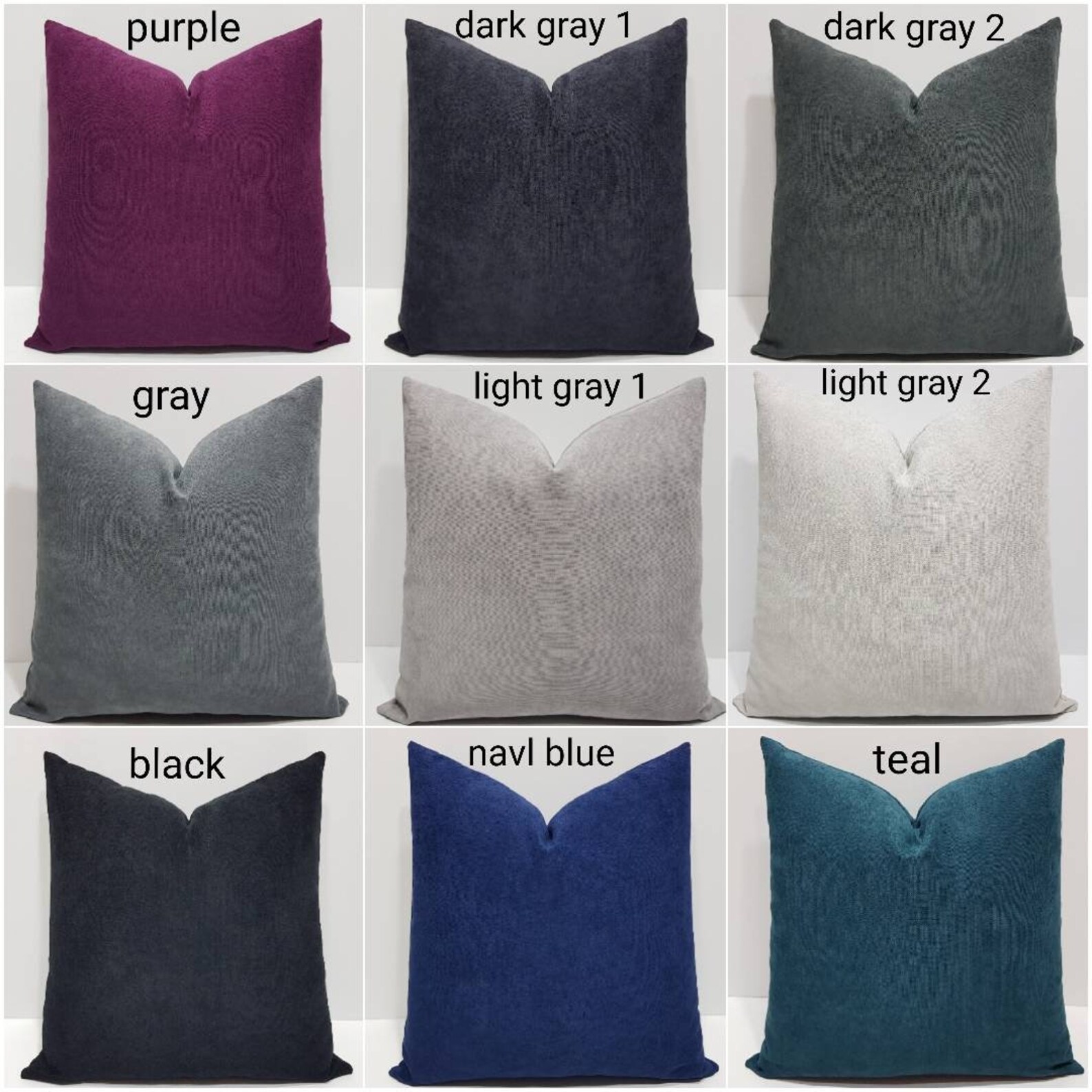 Large Pillow Covers Sofa Cushion Cover Brown Farmhouse Couch Etsy