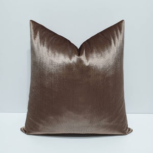 bronze velvet pillow cover, bright velvet cushion cover, bronze velvet throw pillow, velvet large pillow cover, bed lumbar pillows