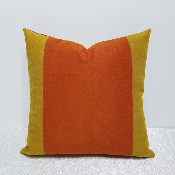 Yellow Orange Pillow Etsy