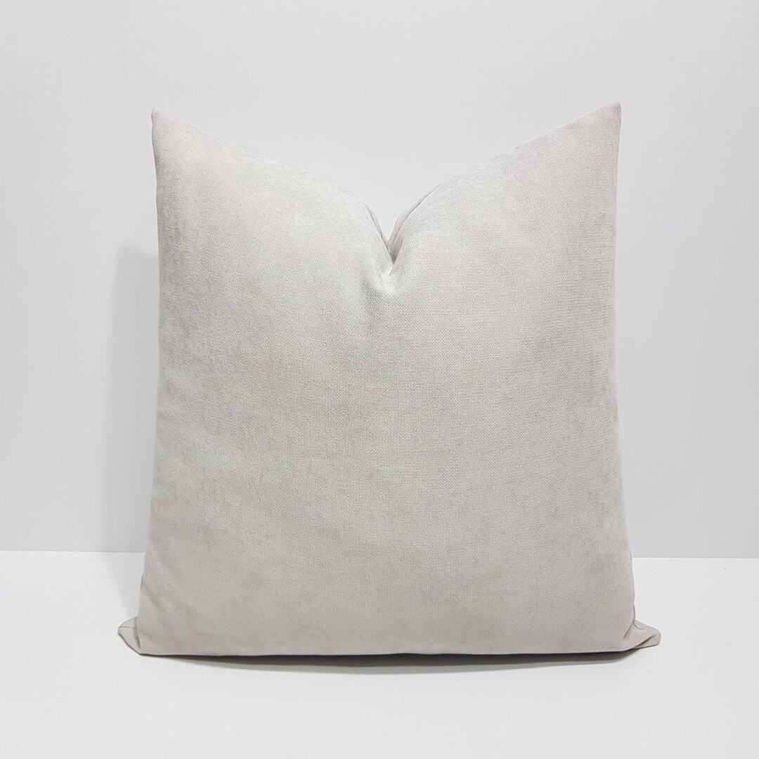 Light Gray Cushion Cover, Light Gray Throw Pillow Cover, Gray Lumbar