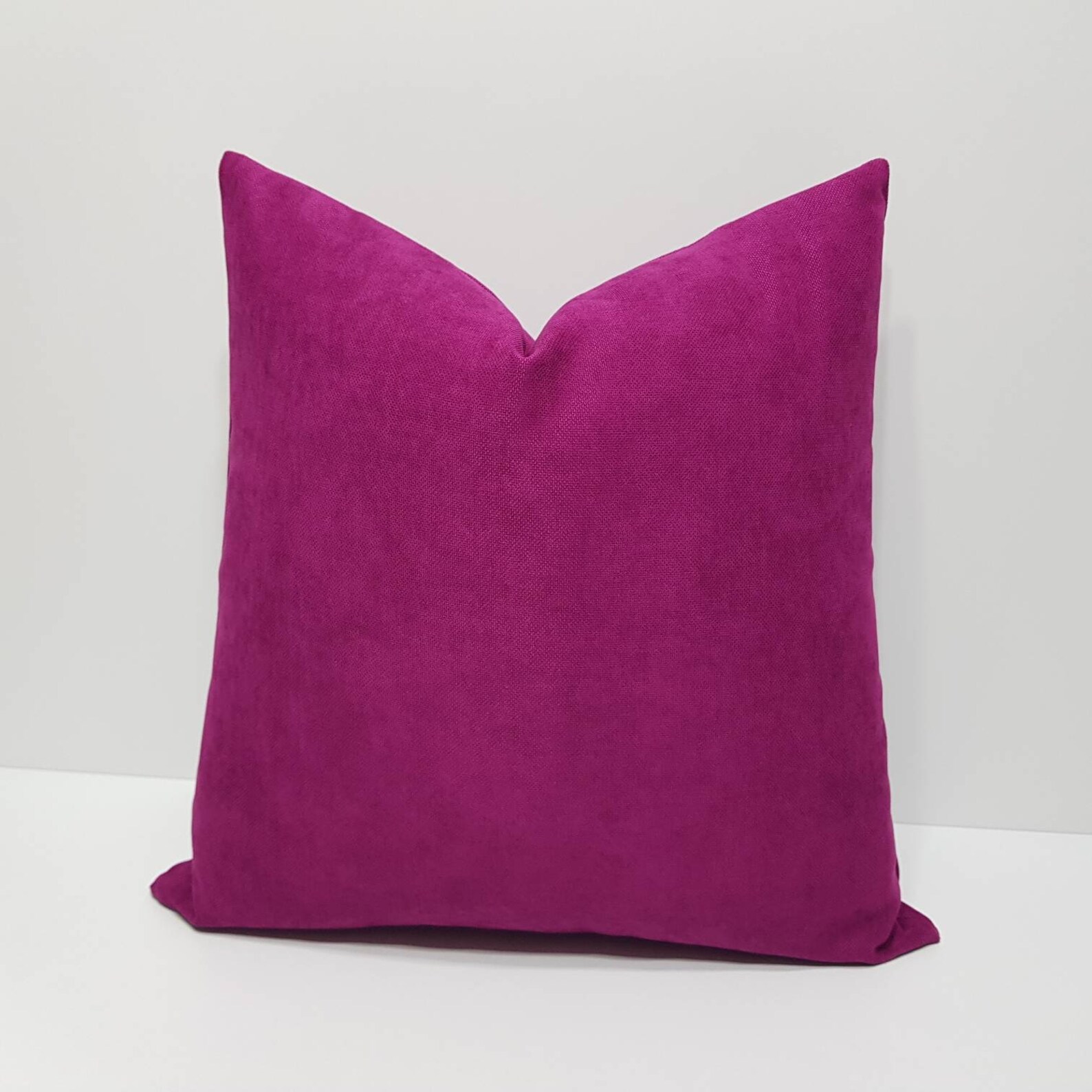 Fuchsia Pillow Cover Dark Pink Pillow Cover Dark Fuchsia Etsy