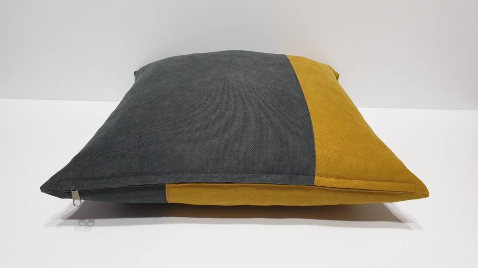 Mustard Yellow and Gray Pillow Cover Mustard Gray Cushion Etsy