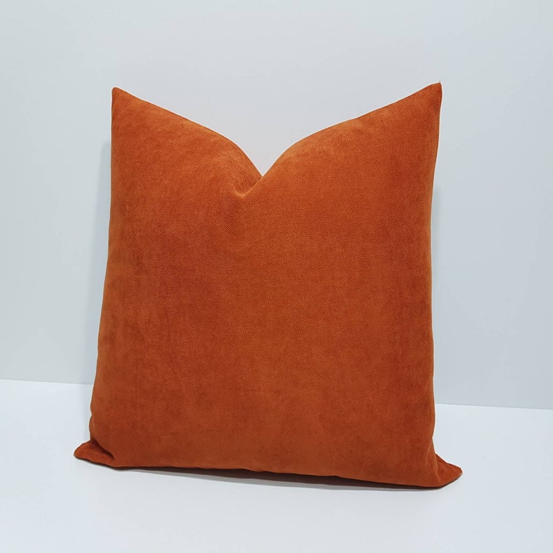 Orange pillow cover burnt orange pillow cases designer sofa Etsy
