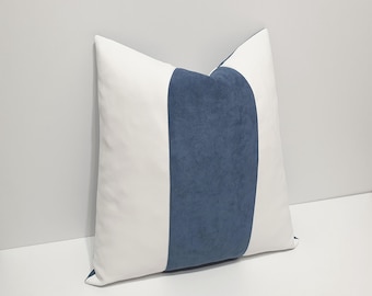 smokie blue and white pillow cover, blue cushion cases, designer throw pillow cover, decorative sofa cushion case