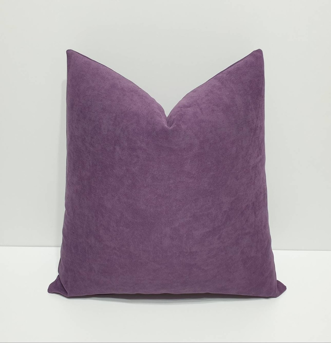 Purple Pillow Cover, Purple Cushion Cases, Light Purple Throw Pillow