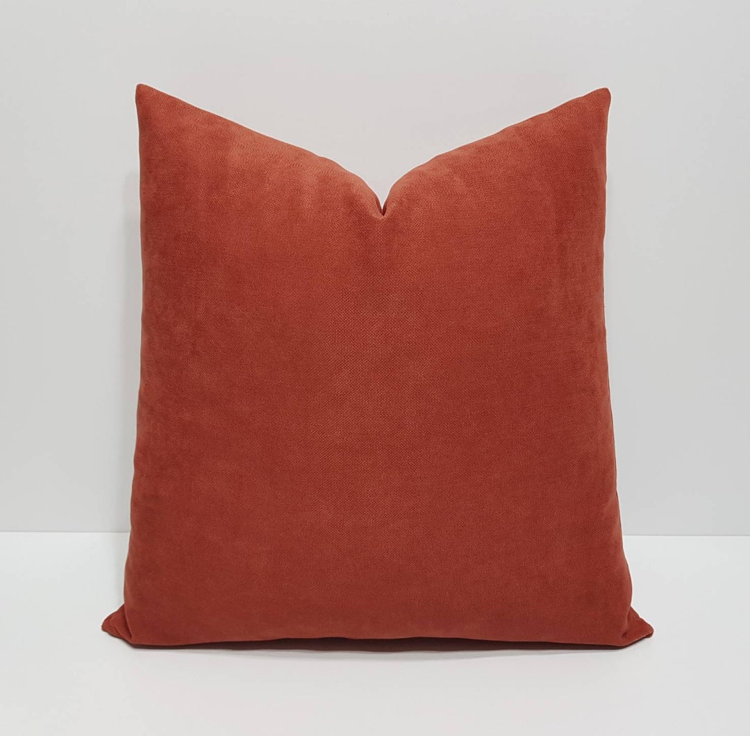 Terracotta Pillow Cover Terracotta Cushion Cover Brick Color Etsy