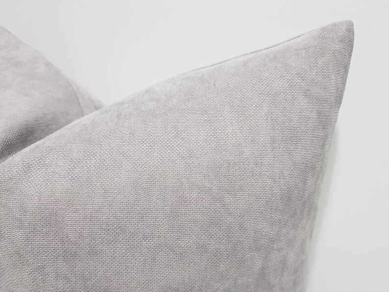 Light Gray Pillow Cover Solid Gray Throw Pillow Cases Etsy