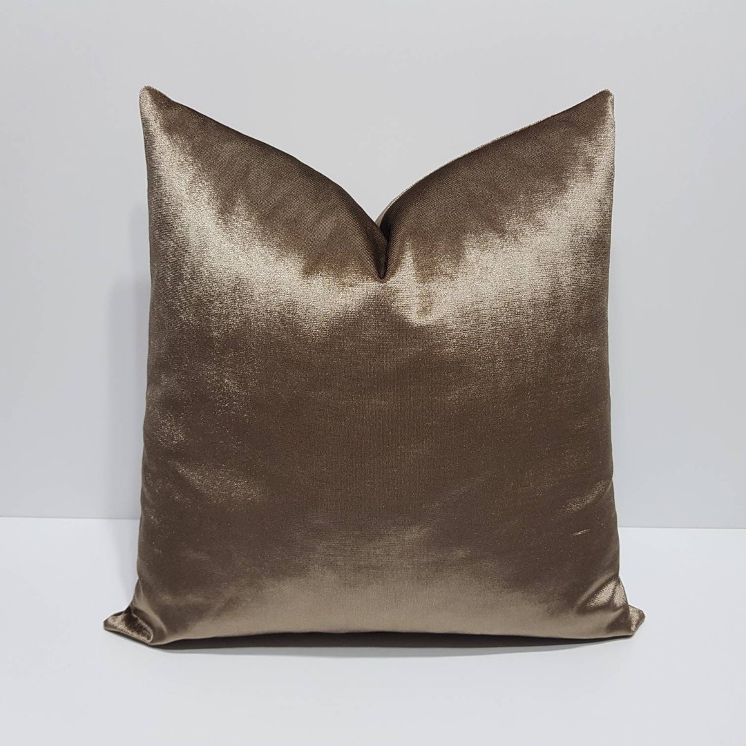 Brown Velvet Pillow Cover Brown Cushion Cover Modern Velvet Etsy UK
