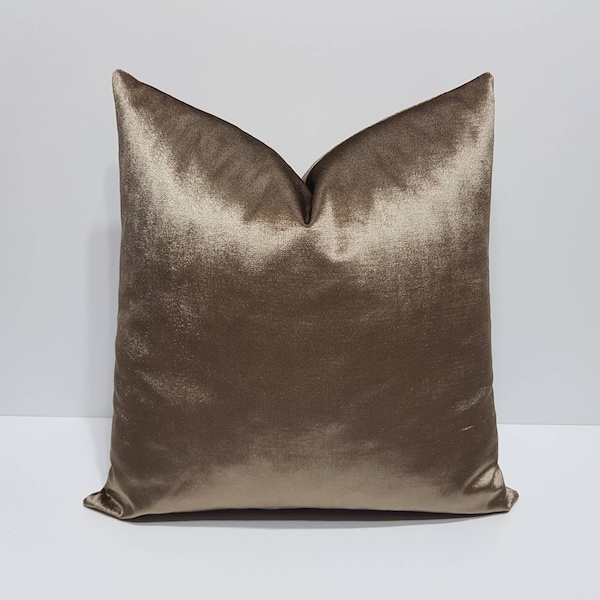 brown velvet pillow cover, brown cushion cover, modern velvet pillow cover, luxury velvet pillows, luxury lumbar pillow case