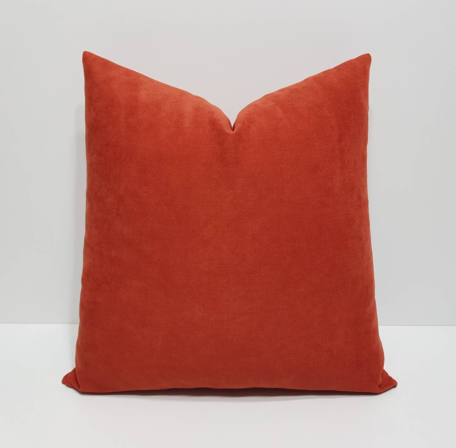 Terracotta pillow cover terracotta cushion cover brick color Etsy