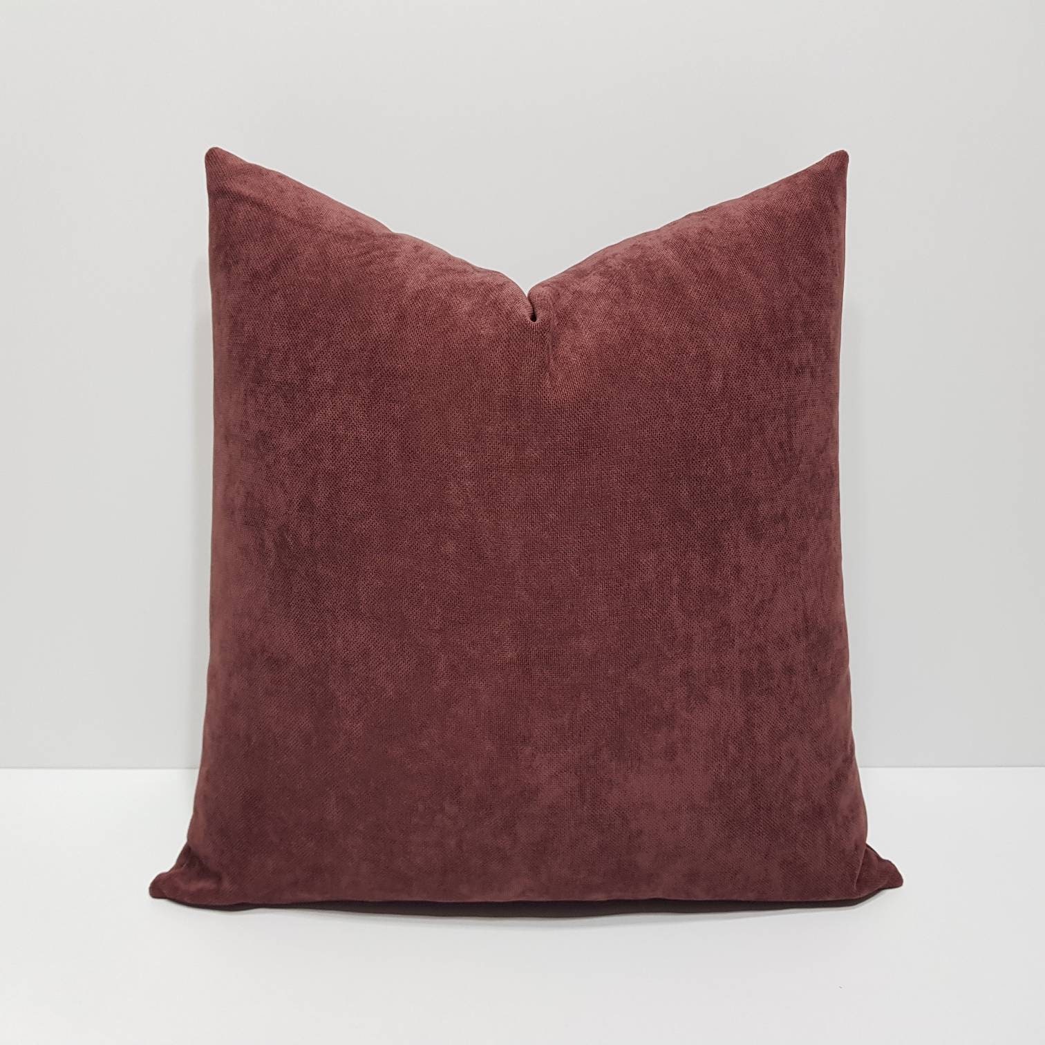 Dark Burgundy Pillow Cover Burgundy Cushion Cover Solid Etsy UK