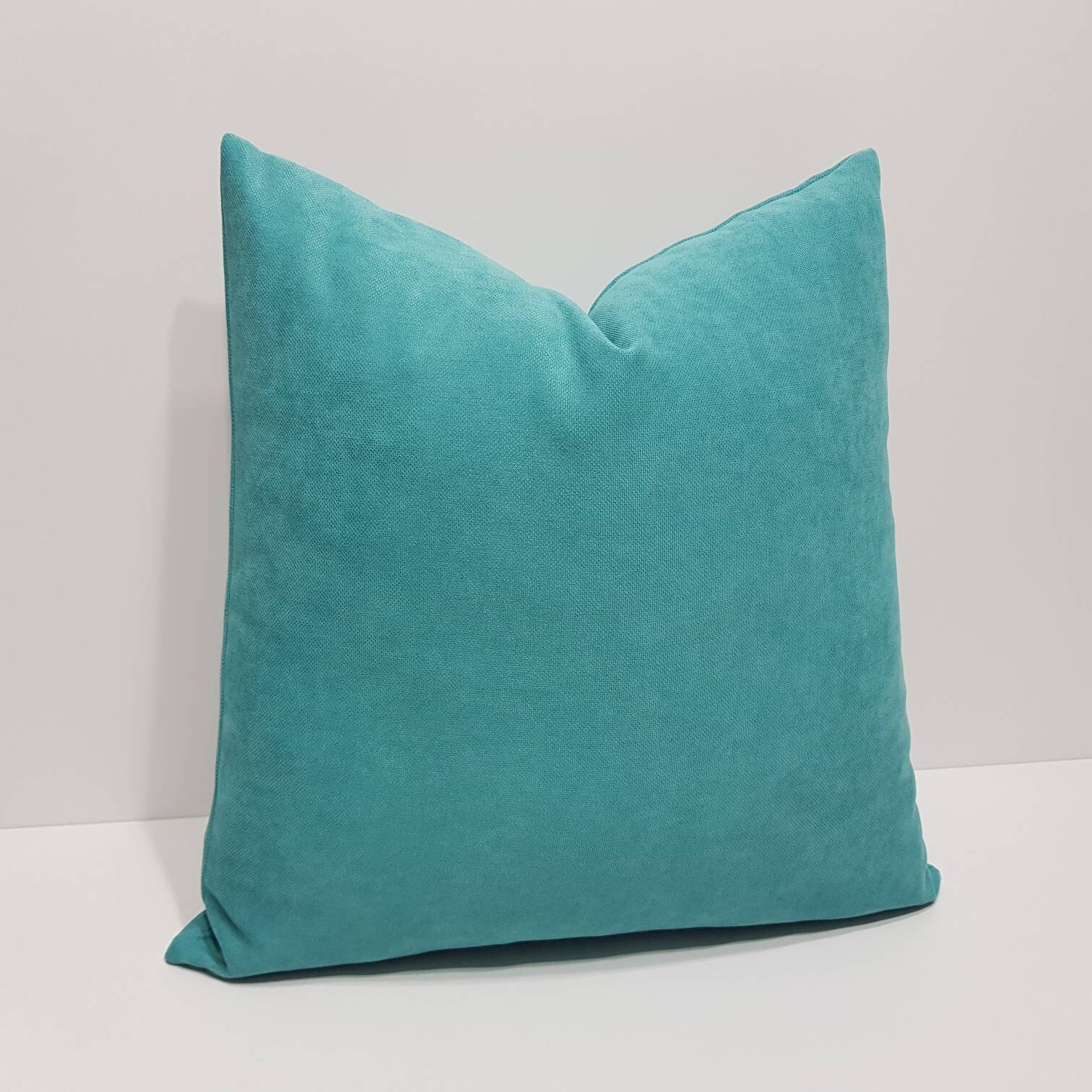 Light turquoise pillow cover turquoise throw pillow case Etsy