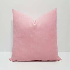 Baby pink throw pillow cover, light pink sofa cushion cases, different size options, 12x12, 14x14, 16x16, 12x16, 12x18&#39; 12x20, 14x28, 16x28