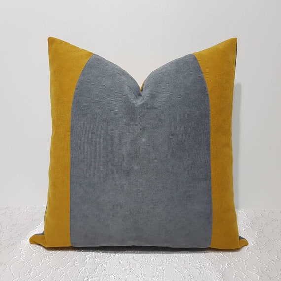 Yellow and gray lumbar pillows new arrivals