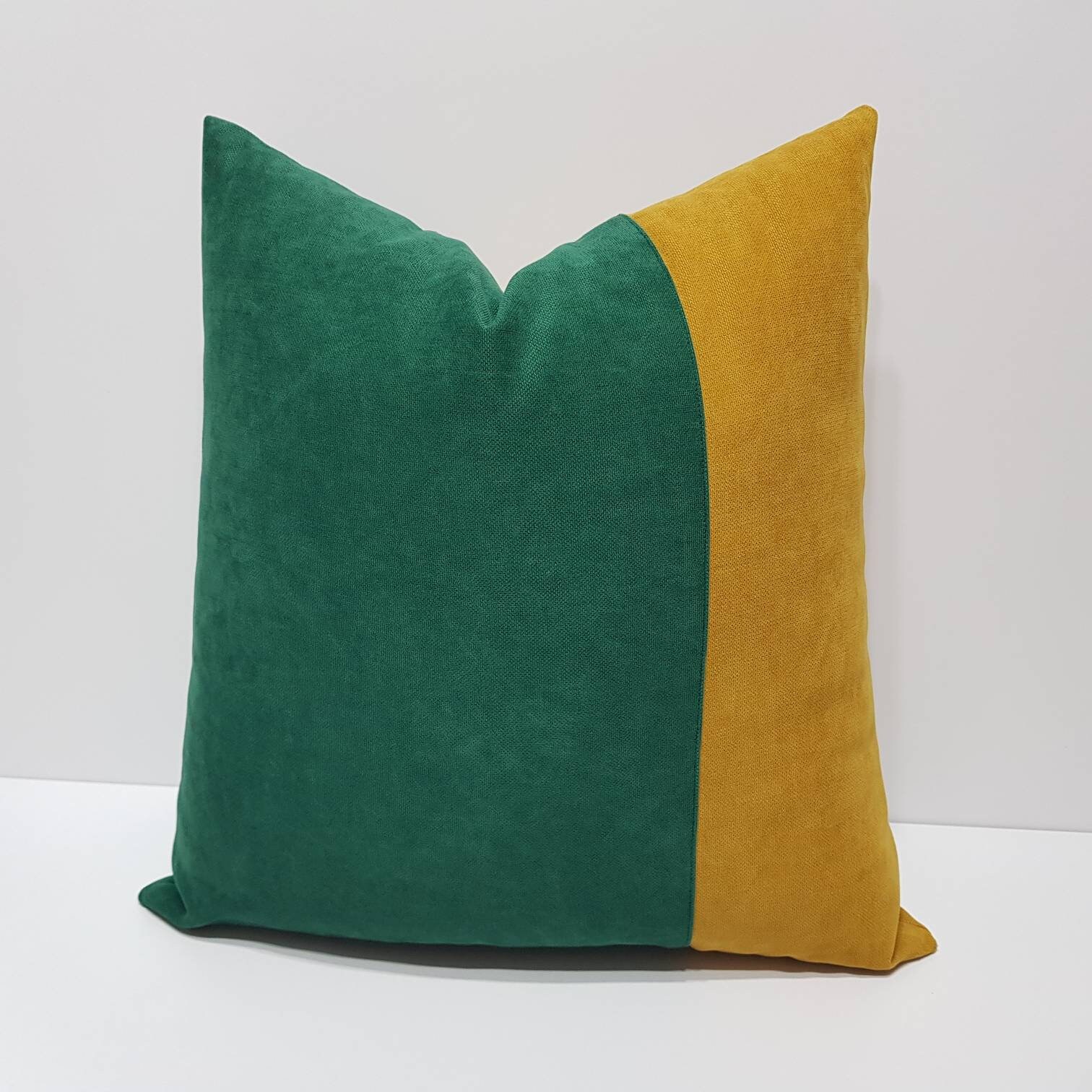 mustard green throw pillows