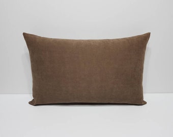 brown lumbar pillow cover, brown rectangle cushion cover, brown large bed pillow cases, sofa lumbar pillow cover, couch pillow cases