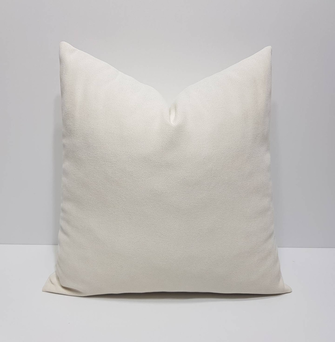 Off White Pillow Cover, off White Cushion Cover, White Throw Pillow
