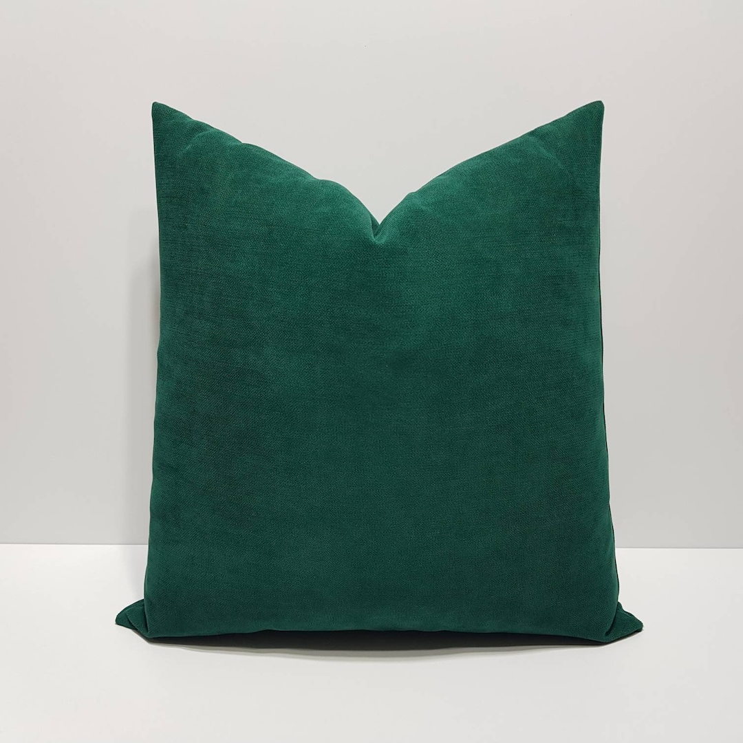 Buy Emerald Green Pillow Cover, Green Cushion Covers, Solid