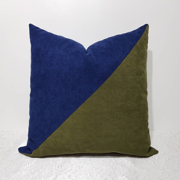 Blue and Green Designer Pillows Etsy