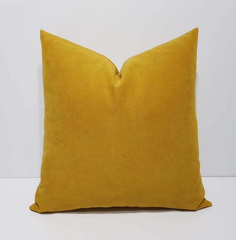 Mustard Yellow Pillow Cover Yellow Cushion Cover Mustard Etsy