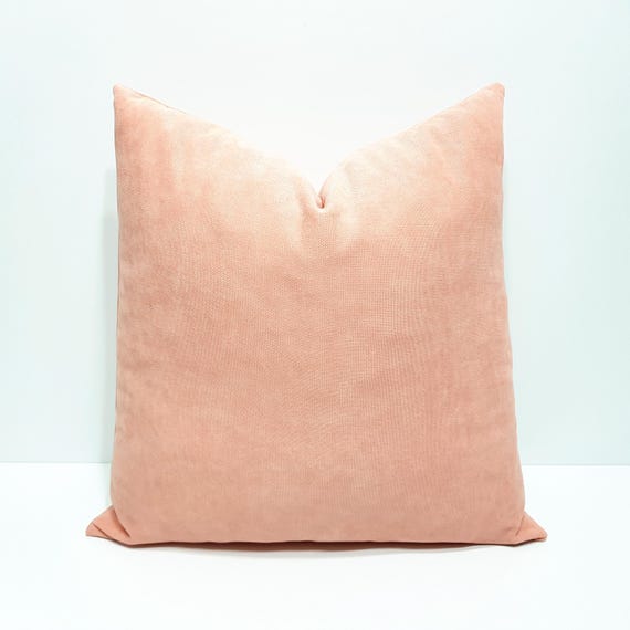 salmon pink throw pillow cover, sofa pillowcase, couch lumbar cushion cover