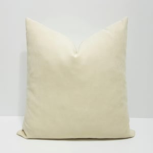 cream pillow cover, cream cushion cover, throw pillow case, cream lumbar pillow cover, solid sofa cushion cases, 28x28, 30x30, 32x32, 34x34