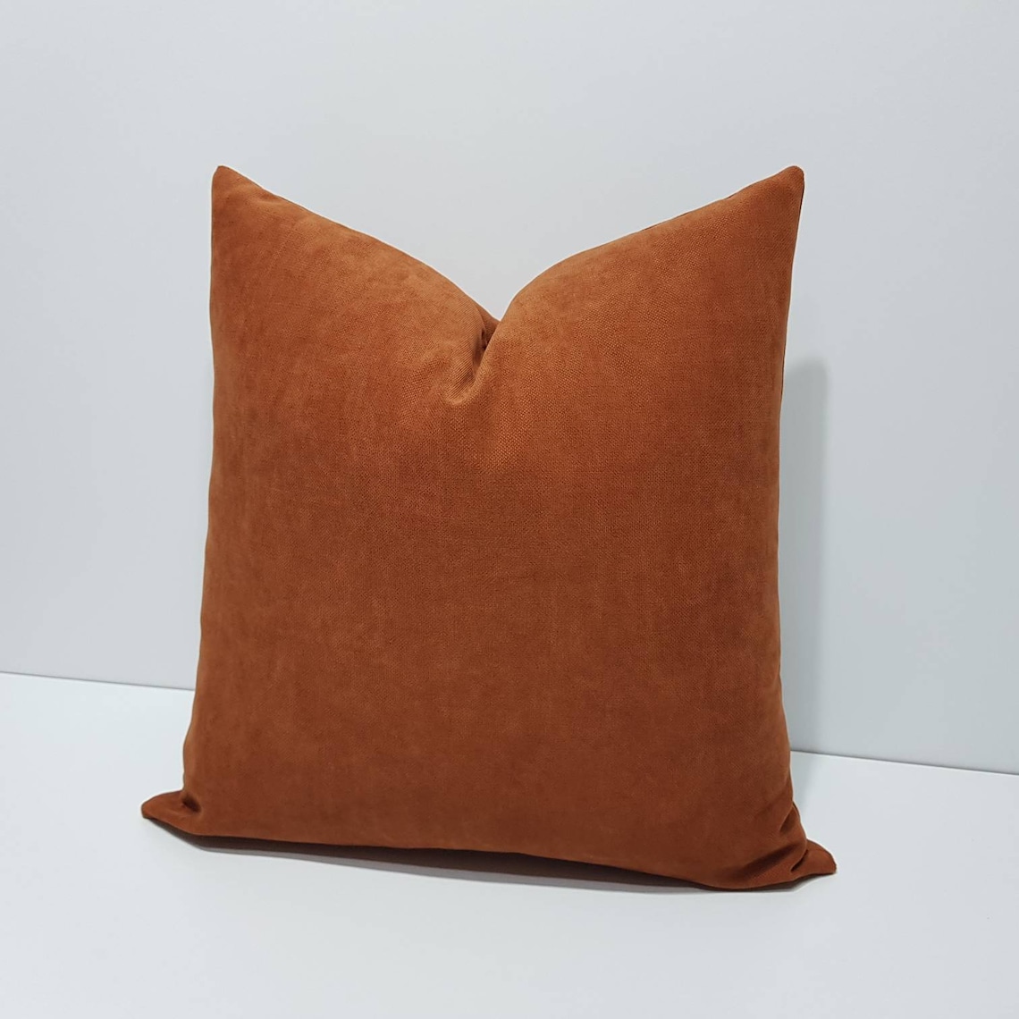 Rust Pillow Cover Rust Cushion Cover Rust Color Throw Etsy
