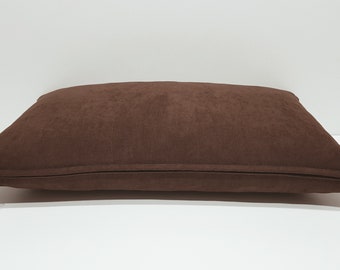 PANOD Federa Per Cuscino Lombare 20x40 Cm In Finta Pelle – Marrone Vegano Per Divano E Letto - 2