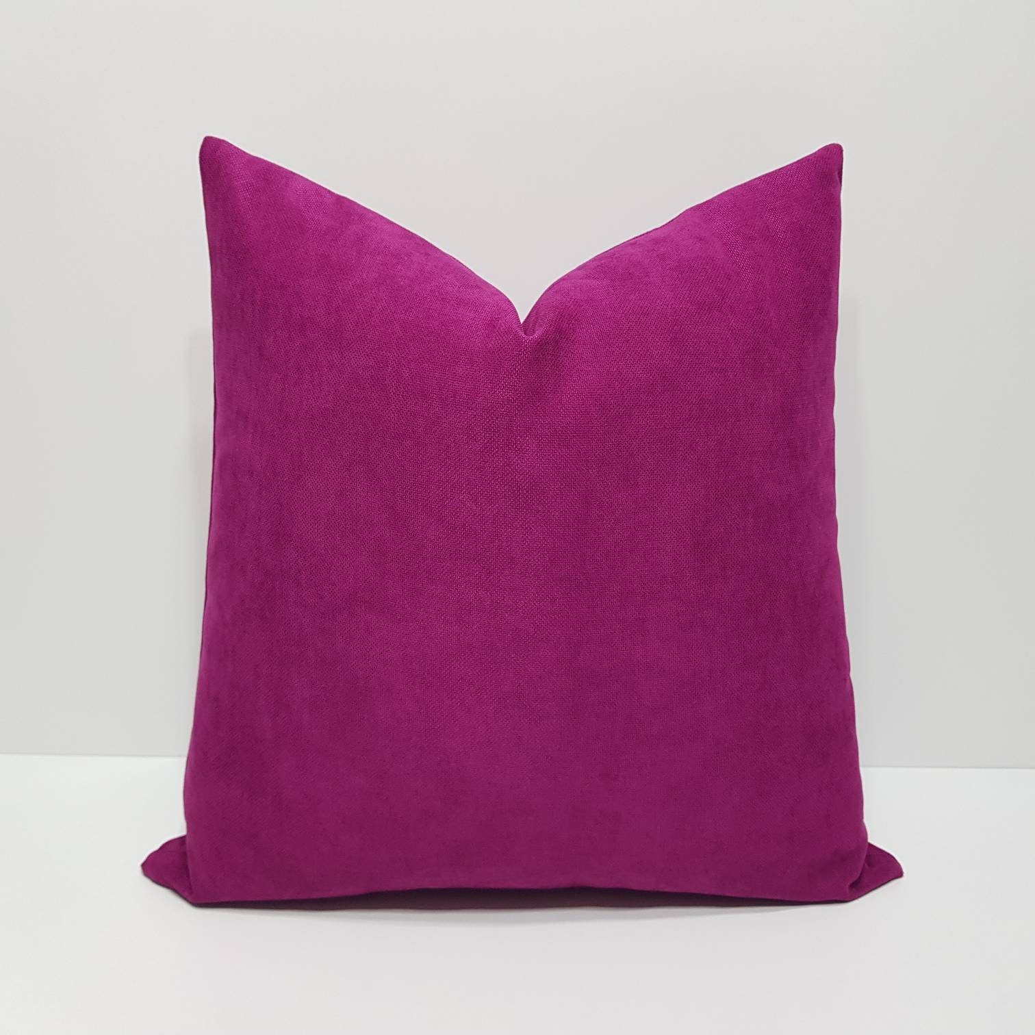 Fuchsia Pillow Cover Dark Pink Pillow Cover Dark Fuchsia Throw Pillows Solid Pink Pillows Fuchsia Cushion Sofa Pillow Cover Bed Pillow Etsy