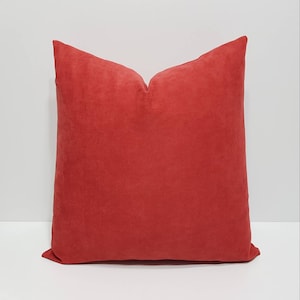 Burnt Red Pillow Cover Dark Red Sofa Cushion Case Cognac Cushion Case Brick Color Pillow Cover Bed Throw Pillow Lumbar Pillow Cover Etsy Canada