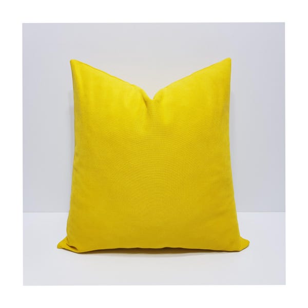 taie d'oreiller jaune clair, housses de coussin jaunes, taie d'oreiller jaune pour canapé, housse de coussin lombaire pour canapé