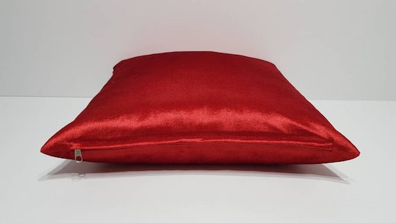 Red Bright Velvet Pillow Cover Red Cushion Cover Solid Red Pillow Cover Red Velvet Throw Pillow Case Bright Velvet Cushions Etsy
